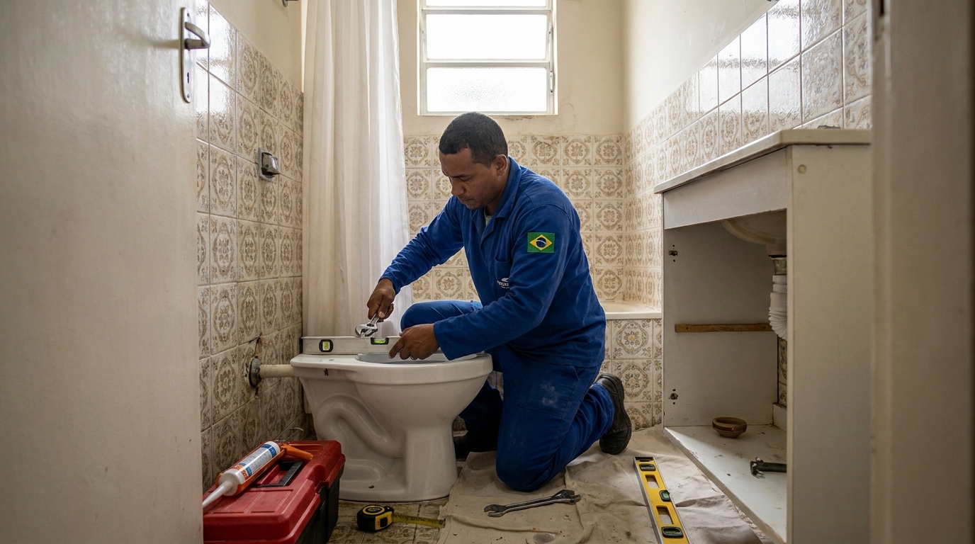 Ajuste de Base e Vedação no Do Quadro, Vitória‑ES
